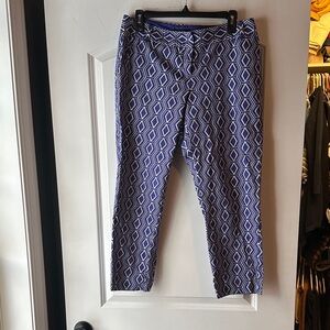 The Limited Indigo Patterned Trousers